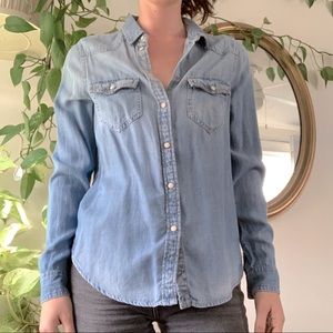 American Eagle Vintage Boyfriend Denim Shirt